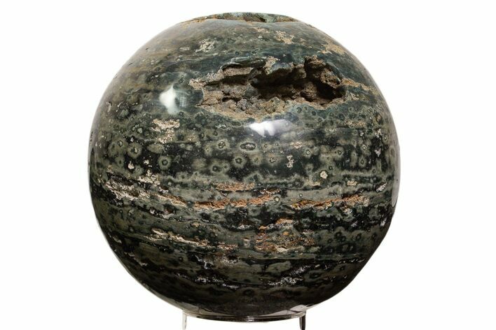 Polished Green Ocean Jasper Sphere - Madagascar #339436